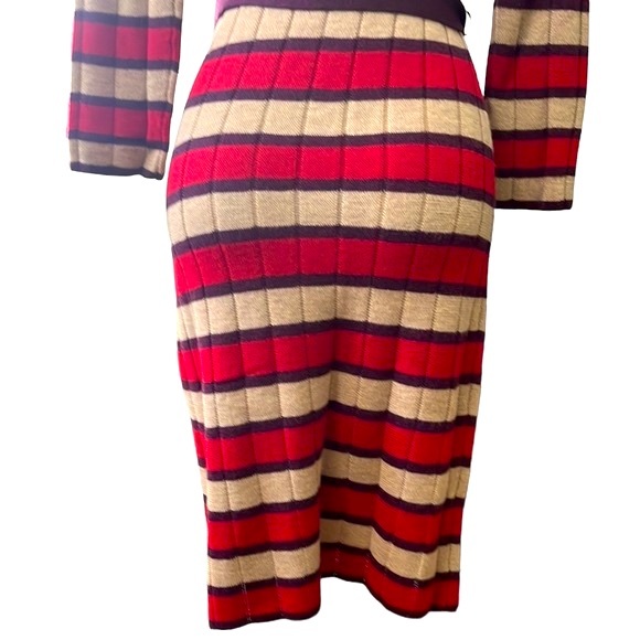 Trina Turk Striped Wool Sweater Dress,  Small - Picture 11 of 13
